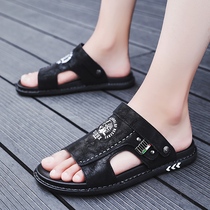 Mens sandals 2022 new summer non-slip soft bottom beach slippers male and casual wear cool drag dines