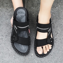 Sandals Mens Summer Casual Fashion Outwear Beach Men Cool Tug Summer Outdoor Non-slip Vietnamese Dual-use Slippers