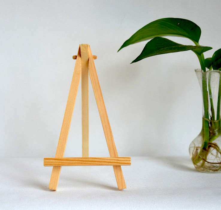 10 wooden mini easel triangle type 16*9 wedding table card decoration mobile phone shelf Art use