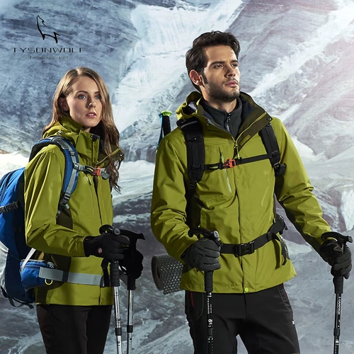 Куртка, съемный дорожный демисезонный мужской комбинезон для скалозалания, делается под заказ, с печатью вашего логотипа, «три в одном», увеличенная толщина