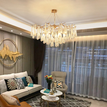 Postmodern light and luxurious crystal chandelier atmosphere living-room full copper lamps creative personality bedroom restaurant extravagant decor
