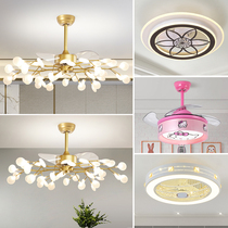 2022 new living room light modern minimalist lamp package combo triple room two rooms light and luxurious firefly fan light
