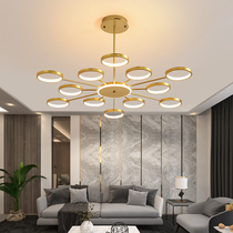 Nordic light extravaganza Living room chandelier modern minimalist Restaurant Atmosphere Home Creative Circle Warm Romantic Led Lamps