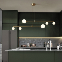 Nordic Restaurant Chandelier Table Lamp Modern Minimalist Brass Light Lavish Lamps Glass Magic Bean Creative Personality Designer