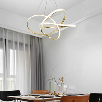 Nordic Bedrooms Postmodern Creative Light Lavish Chandelier Living-room Restaurant Minimalist Art Lines Bar Designer Lamps