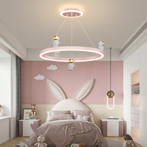 Childrens House Lights Nets Red Lamps Girls Rooms Princess Bedrooms Light Creativity Modern Minima Lunar Girl Heart Chandelia