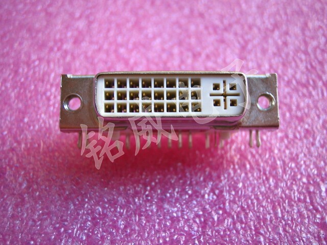 Original Foxconn DVI socket 24+5 female base welding plate 90 degrees