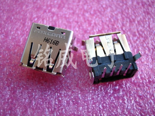 Original imported FOXCONN Foxconn USB-A female seat 90 degree bend into the USB socket 4P