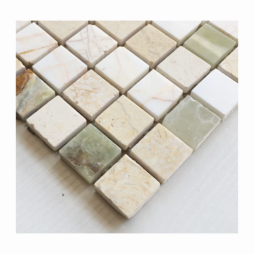 Смешанная каменная мозаичная плитка мрамор Мьянма нефрит золотой большой золотой паук -рыба -пруд для туалетной ванной комнаты бассейн