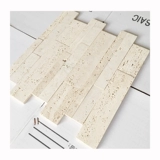 Мраморная мозаика на стену, ископаемые, с печатью вашего логотипа