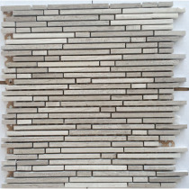 Gray stone mosaic wall stickers toilet natural marble gray wood grain bathroom background wall tile balcony