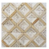 Бежевая мозаика из травертина, задняя форма, натуральный камень, желтая зернистая настенная наклейка, фоновая стена, балкон, бар, ванная комната