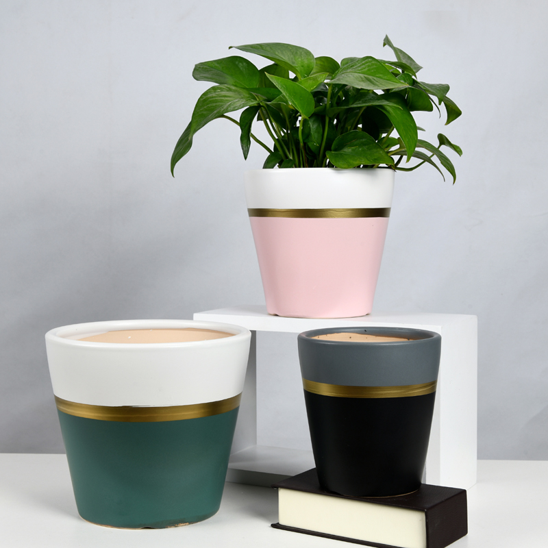 European contracted ceramic flower pot large clearance other clivia sitting room indoor household wholesale flower pot with tray