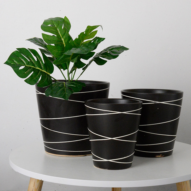 European contracted flowerpot ceramic floor balcony extra large sitting room desktop other tiger orchid basin wholesale package mail