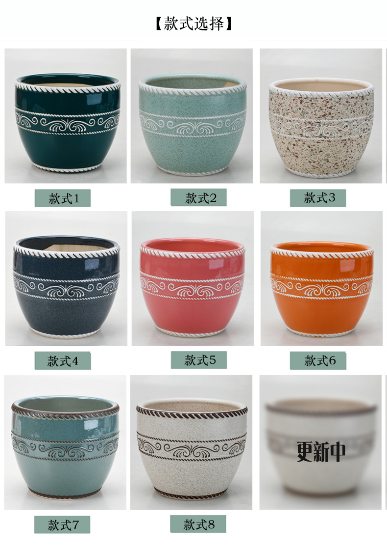 Ceramic large wholesale flower POTS clearance creative butterfly orchid green plant contracted sitting room balcony, fleshy flowerpot pack mail