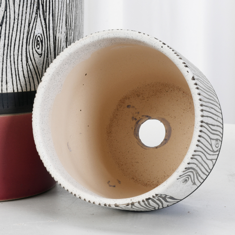 Contracted large ceramic flower pot a clearance sale wholesale home desktop more than other meat round flowerpot pack mail