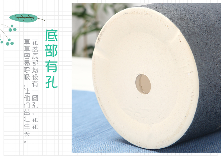 Cylinder contracted ceramic flower POTS with tray package mail extra large wholesale money plant bracketplant sitting room balcony flowerpot more meat