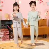 Детская летняя тонкая пижама для мальчиков, комплект, форма, короткий рукав, подходит для подростков