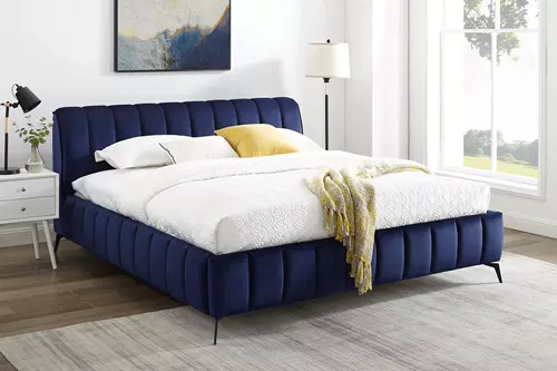 Скандинавский простой дизайн, минималистичный дизайн, тканевая кровать для главной спальни, большая кровать, двуспальная кровать, интернет, свет знаменитостей, роскошная свадебная кровать