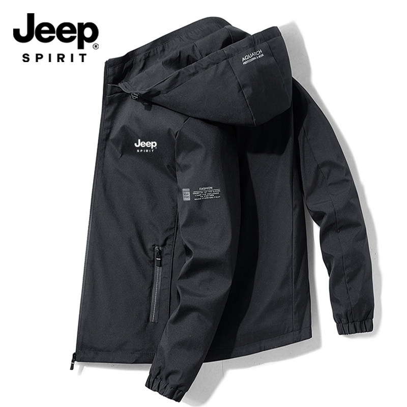 Jeep, осенняя трендовая повседневная утепленная дорожная ветрозащитная куртка, оверсайз
