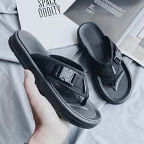 Slipper Men Summer 2021 New Joker Korean Tide Fashion Outside Wear Mens Casual Clad Foot Non-slip Outdoor Flip-flops