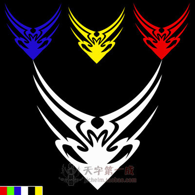 Motorcycle personalized reflective decal car sticker decoration film pull flower sticker car sticker sonic mouse car head film