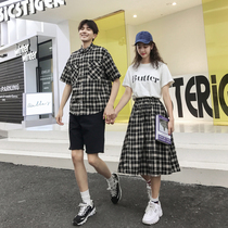 Online red school uniform suit College style Korean student chorus class suit Summer high school student Korean version graduation season performance suit