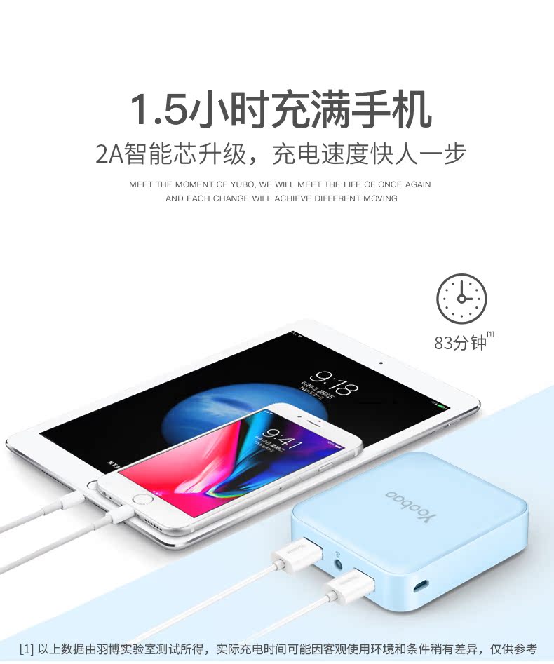 [Tự] Yoobao Yu Bo điện thoại di động 10.000 mA điện thoại di động sạc kho báu nhỏ phim hoạt hình di động - Ngân hàng điện thoại di động sạc dự phòng giá rẻ