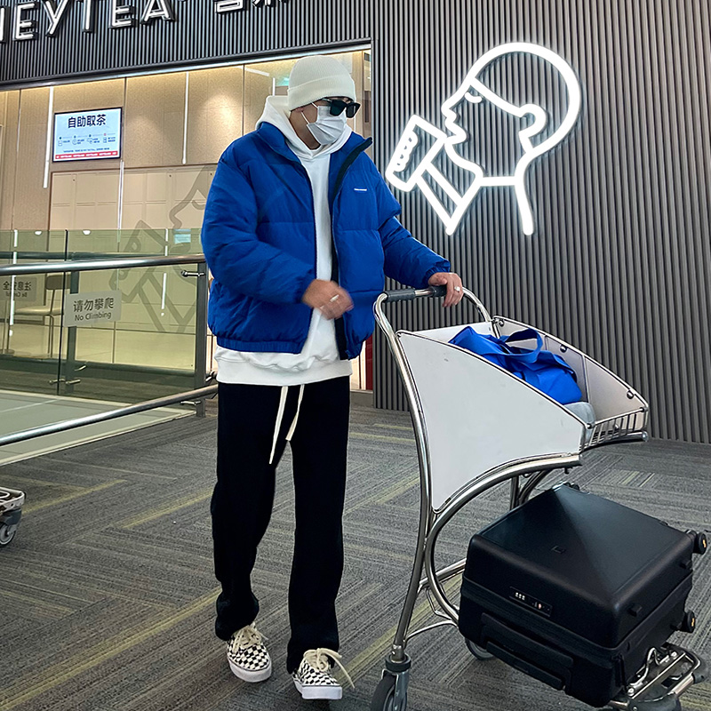 Sanbai Spring - Autumn Black Black Barts Men American Splicing Sports Groups Basic Straight Patient Leisure Pants