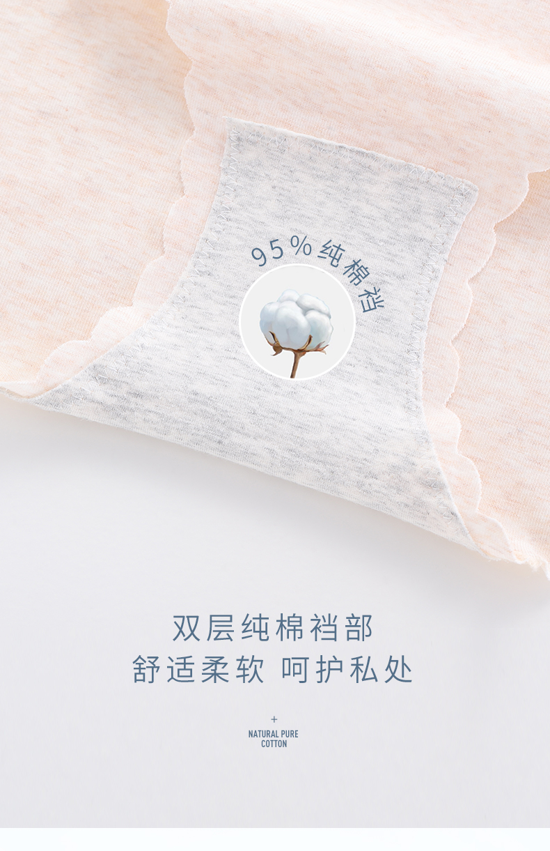 Jindu không có dấu vết cao eo đồ lót phụ nữ cotton tóm tắt quần cotton kích thước lớn 裆 mùa hè quần mỏng phần bụng - Nam giới quần sịp nam tam giác