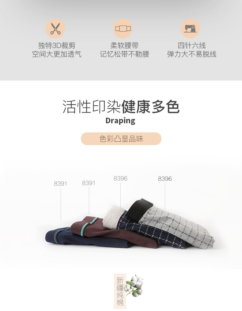 Jindu Quần lót nam Boxer Quần cotton Kích thước lớn Bốn góc Quần Thanh niên Chàng trai Quần Cotton Quần short cotton do lot nam