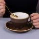 Bộ tách cà phê cao cấp của Ý đặt cốc cà phê Cappuccino latte - Cà phê