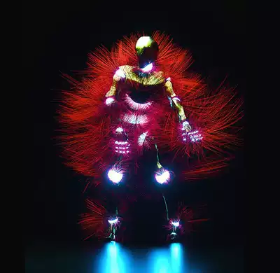 Swing and dancing glowing robot C4D OC engineering creative scene 3D model material SC252