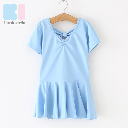 Летняя детская спортивная одежда для раннего возраста, танцующая юбка, короткий рукав