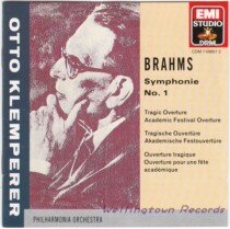 Klemperer Philharmonic Brahms Symphony Complete Works