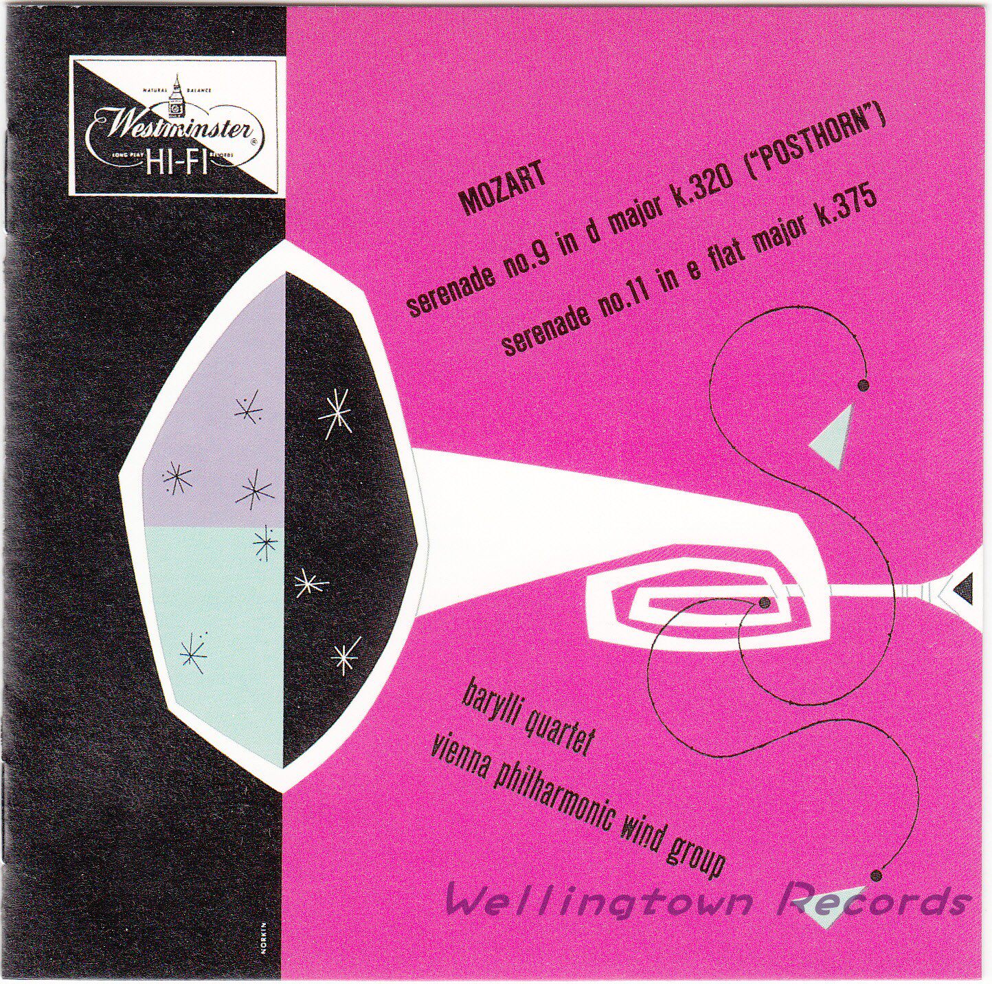 Barrie Quartet Vienna Philharmonic Wind Ensemble Mozart No. 9 No. 11 Serenade