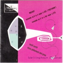 Barrie Quartet Vienna Philharmonic Wind Ensemble Mozart No. 9 No. 11 Serenade