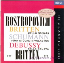 Britten Rostropovich Britten Schumann Debussy Cello Sonata