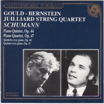 Bernstein Gould Juilliard String Quartet Schumann Piano Quintet Quartet