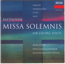 Vallady Kohler Solti Berlin Philharmonic Beethoven Solemn Mass #