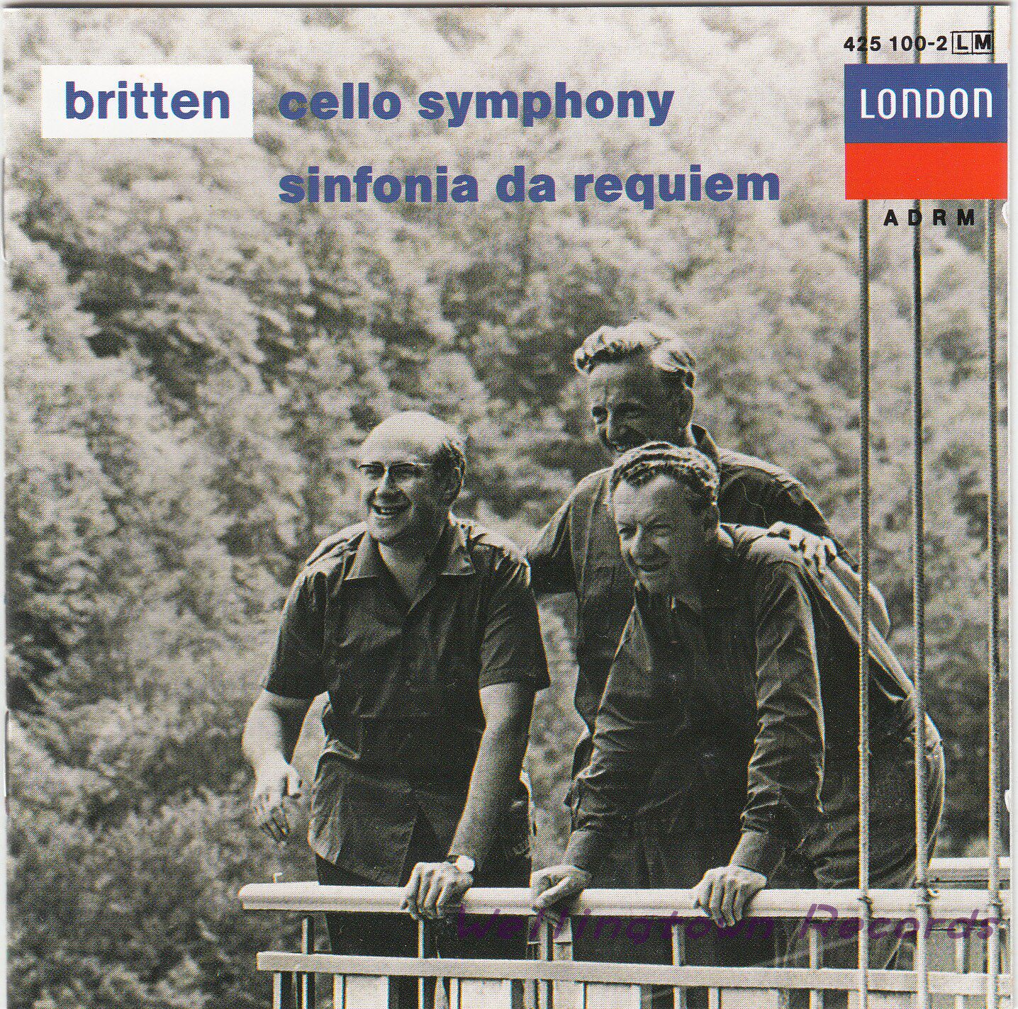 Rostropovich Britten Requiem Symphony Cello Lead Symphony Mercy Cantata