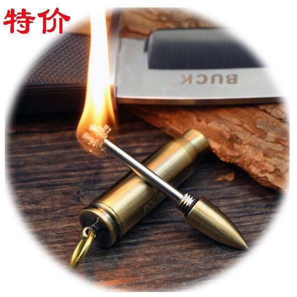 Stainless steel match bullet shell 10,000 matches outdoor portable