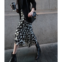 Broken Flowers Half Body Dress Woman Spring Summer Design Sensation Small Crowd High Waist Display Slim Fit with irregular mid-length dresses asd