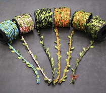 Beautifying leaves kindergarten ring creation hemp rope tree Vine rope hanging rope hanging indoor jewelry green layout landscaping with leaf rope