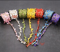 Grape Leaf Leaves Decorations Vines Winding Plastic Creative Tenstrips Green Leaf Flower Rings to prepare hemp rope wrap water pipes