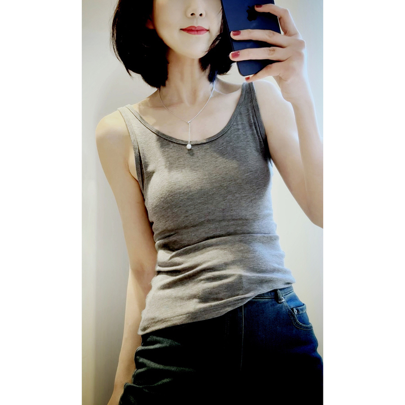 Mulberry Silk/Heavenly Product! Slimming Effect All-In-One~ [Seamless/Anti-Wrinkle/Beautiful Back] Comfortable and Natural-Feeling Tank Top