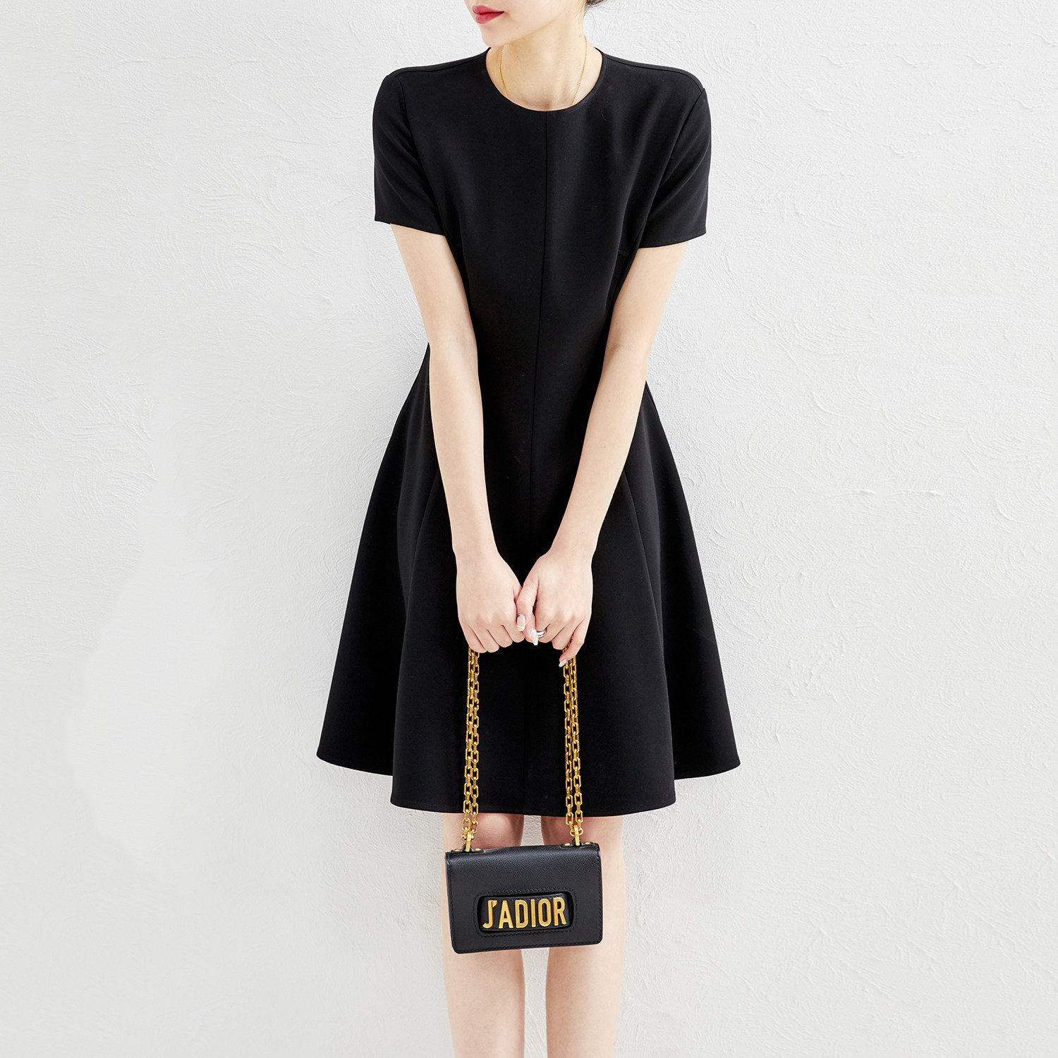 (QZ0321422) elegant face value ritual sensation multiple pieces cut solid and thin three acetate foreign dress