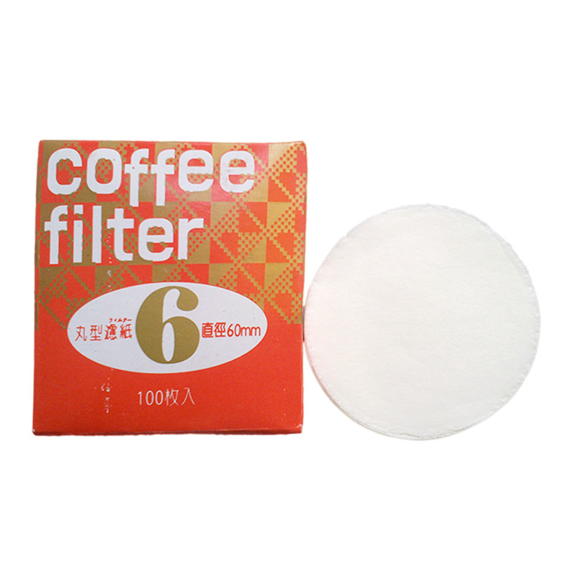 KON Mokkapot Filter Paper Circular ball Coffee Filter Paper Diameter 6 cm White 100 sheets