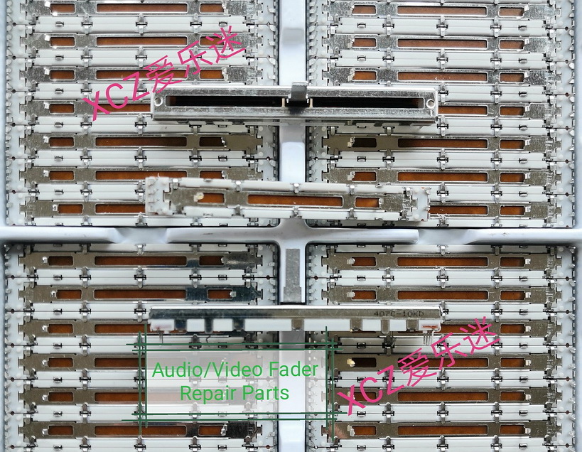 Original Meiqi Bailingda MIXER FADER ALPS 75MM 10KD 10KDX2 PUSH rod volume potentiometer