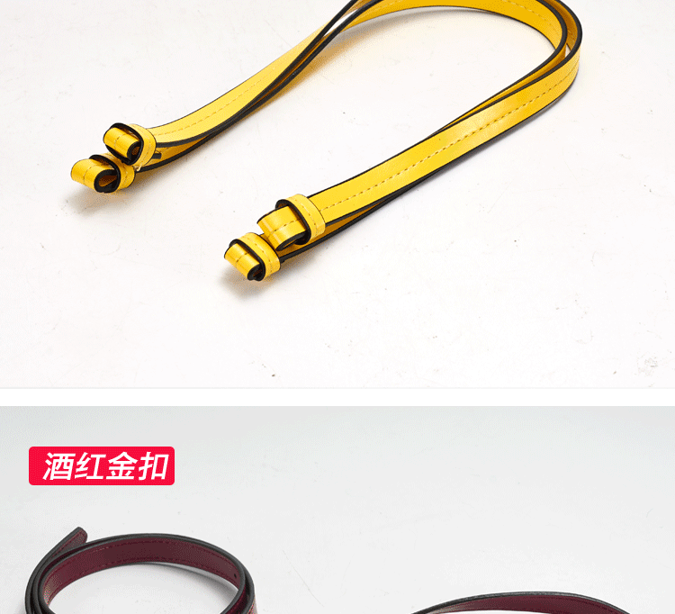 Túi rộng 1,5 có dây đeo tay Pin khóa dây đeo vai sửa chữa dây đeo vai bằng da túi chéo với phụ kiện hành lý màu vàng - Phụ kiện hành lý phụ kiện túi xách hà nội